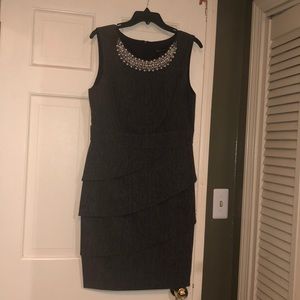 Connected Apparel Dress with Pearls